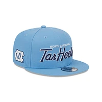 UNC New Era 950 Script Tar Heels Flat Brim Hat