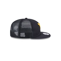 West Virginia New Era 950 Kids Snapback Flat Brim Hat