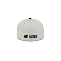 West Virginia New Era Kids 5950 WV Logo Flat Bill Fitted Hat