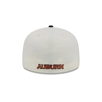 Auburn New Era 5950 AU Logo Flat Bill Fitted Hat