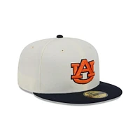 Auburn New Era 5950 AU Logo Flat Bill Fitted Hat