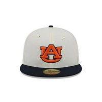 Auburn New Era 5950 AU Logo Flat Bill Fitted Hat