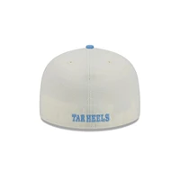 UNC New Era 5950 NC Logo Flat Bill Fitted Hat