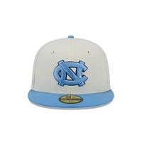 UNC New Era 5950 NC Logo Flat Bill Fitted Hat