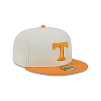 Tennessee New Era 5950 Power T Logo Flat Bill Fitted Hat