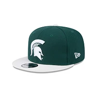 Michigan State New Era 9Fifty Snapback Two Tone Flat Brim Hat