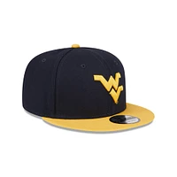 West Virginia New Era 9Fifty Snapback Two Tone Flat Brim Hat