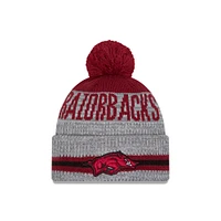 Arkansas New Era Runner Pom Knit Beanie