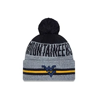 West Virginia New Era Runner Pom Knit Beanie