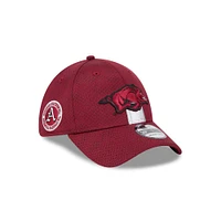 Arkansas New Era 3930 Helmet Stripe Flex Fit Cap