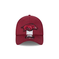 Arkansas New Era 3930 Helmet Stripe Flex Fit Cap