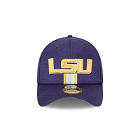 LSU New Era 3930 Helmet Stripe Flex Fit Cap