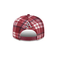 Arkansas New Era 950 Plaid Statement Flat Bill Snapback Cap