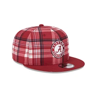 Alabama New Era 950 Plaid Statement Flat Bill Snapback Cap