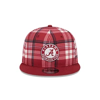 Alabama New Era 950 Plaid Statement Flat Bill Snapback Cap