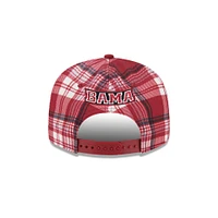 Alabama New Era 950 Plaid Statement Flat Bill Snapback Cap