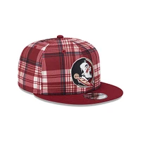 Florida State New Era 950 Plaid Statement Flat Bill Snapback Cap