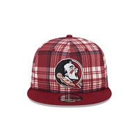 Florida State New Era 950 Plaid Statement Flat Bill Snapback Cap