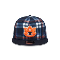 Auburn New Era 950 Plaid Statement Flat Bill Snapback Cap