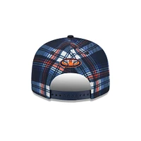 Auburn New Era 950 Plaid Statement Flat Bill Snapback Cap