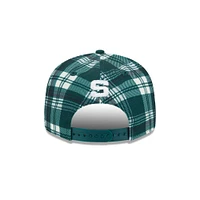 Michigan State New Era 950 Plaid Statement Flat Bill Snapback Cap