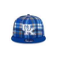 Kentucky New Era 950 Plaid Statement Flat Bill Snapback Cap