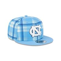 UNC New Era 950 Plaid Statement Flat Bill Snapback Cap