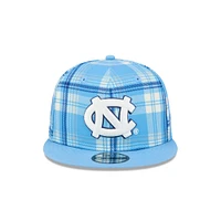 UNC New Era 950 Plaid Statement Flat Bill Snapback Cap