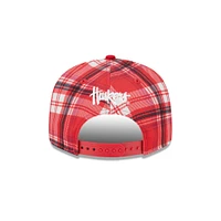 Nebraska New Era 950 Plaid Statement Flat Bill Snapback Cap