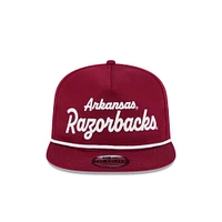 Arkansas New Era Golfer Team Text Rope Adjustable Hat
