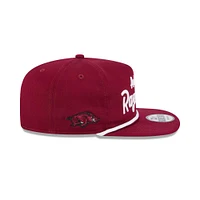 Arkansas New Era Golfer Team Text Rope Adjustable Hat