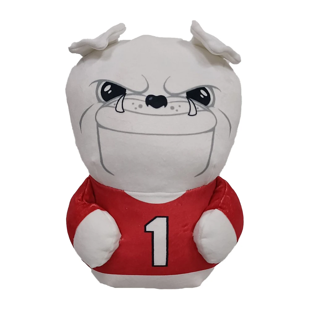 Georgia Bulldogs Mascot Hugger & Silk Throw Set