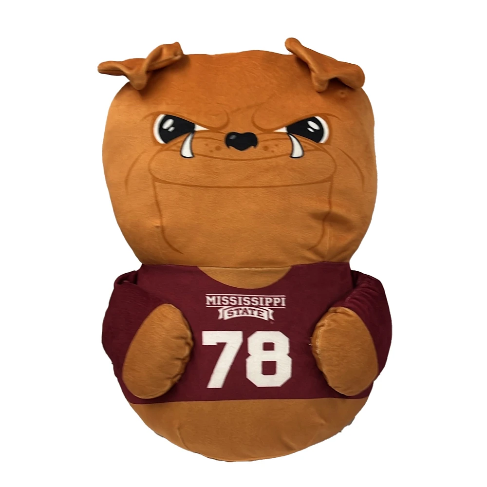 Mississippi State Bulldogs Christmas Mascot Hugger & Silk Throw Set