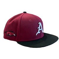 Arkansas New Era YOUTH 950 Script A Snapback Cap