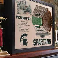  Spartans | Michigan State Spartan Stadium Wall Art | Alumni Hall