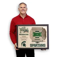  Spartans | Michigan State Spartan Stadium Wall Art | Alumni Hall