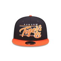  Aub | Auburn New Era 950 Team Script Flat Brim Hat | Alumni Hall