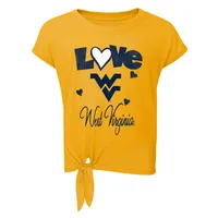 Wvu | West Virginia Toddler Forever Love Tee And Legging Set Alumni Hall