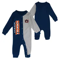 Aub | Auburn Gen2 Infant Half Time Long Sleeve Snap Coverall Alumni Hall