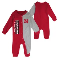 Huskers | Nebraska Gen2 Infant Half Time Long Sleeve Snap Coverall Alumni Hall