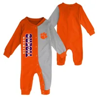 Clemson | Gen2 New Born Half Time Long Sleeve Snap Coverall Alumni Hall