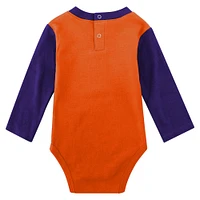 Clemson Gen2 Newborn Rookie of the Year Creeper Pant Set