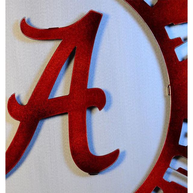  Al - Alabama Crimson Tide Logo 3d Metal Art - 18  Diameter - Alumni Hall