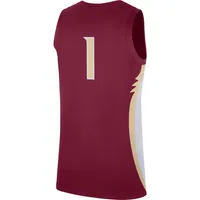 Fsu | Florida State Nike Men's Replica # 1 Road Jersey Alumni Halll