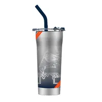  Aub | Auburn Stripe Straw Tumbler | Alumni Hall