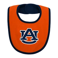 Auburn Newborn Home Field Creeper, Bib, Bootie Set