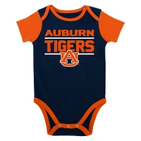 Auburn Newborn Home Field Creeper, Bib, Bootie Set