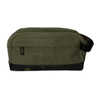 Georgia Zep-Pro Olive Waxed Canvas Toiletry Case