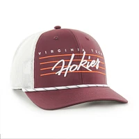 Virginia Tech 47 Brand Downburst Rope Trucker Snapback Cap