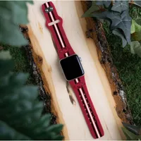  Razorbacks | Arkansas Stripe Apple Watch Band 42/44 Mm | Alumni Hall